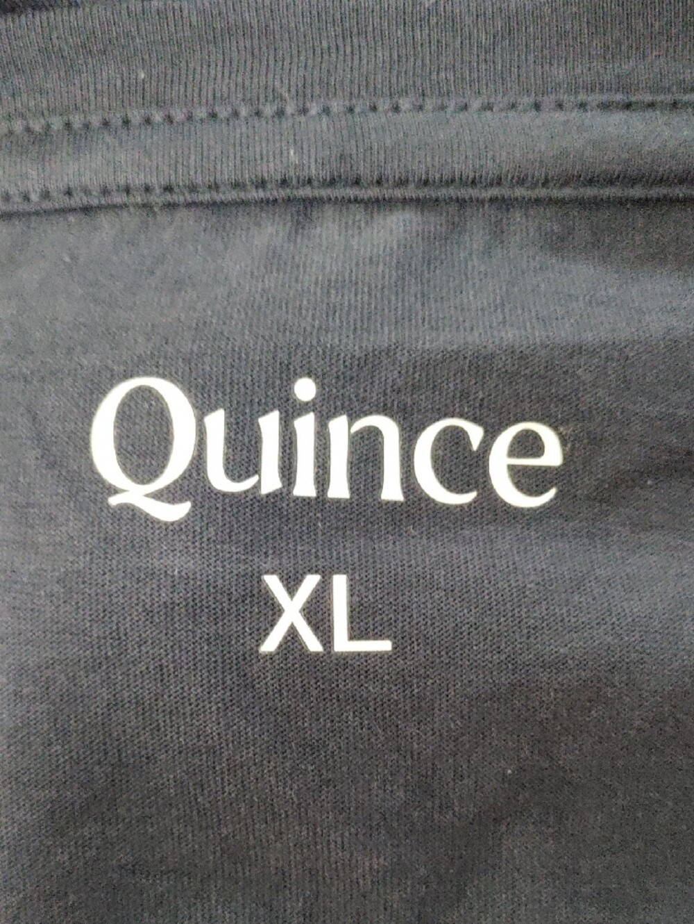 H179 Quince Navy V-Neck Short Sleeve Cotton Modal Tee XL NWOT - Picture 6 of 9